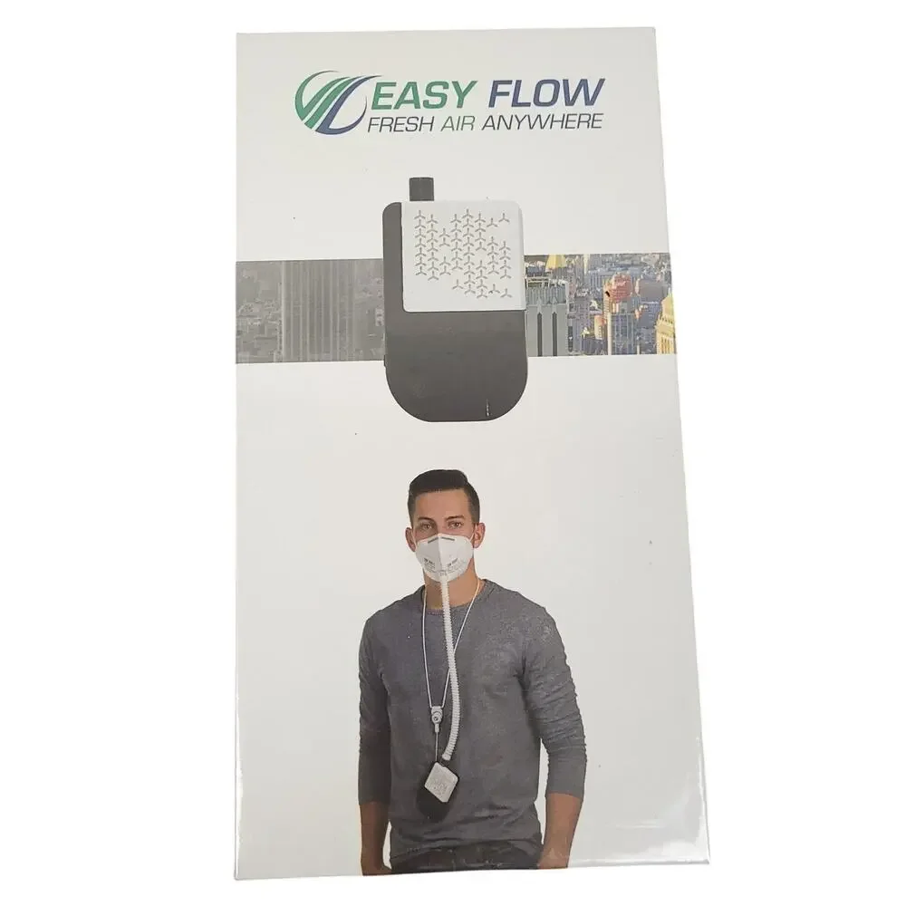 EASY FLOW Personal Air Filtration System Fresh Air Anywhere NEW Sealed